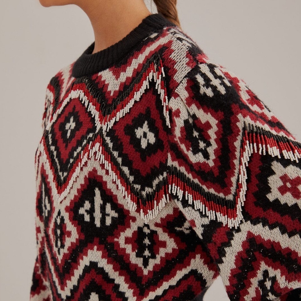 Farm Rio Rauti Beaded Knit Sweater - Picture 5 of 11